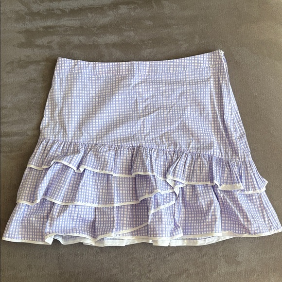 Lilly Pulitzer Rosalie Lilac Verbena Gingham Bustier and skirt set in size 12 - Picture 3 of 3